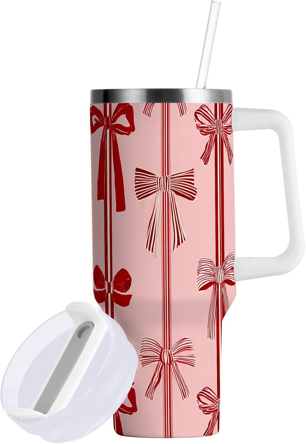 Monkey Face Banana 30 oz Tumbler with Handle and Straw Lid, Insulated Stainless Steel Water Bottle Portable Travel Coffee Tea Mug Cup - Colors B