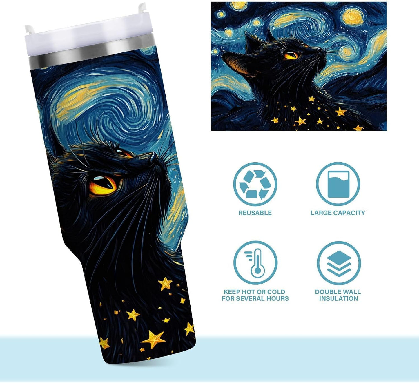 Monkey Face Banana 30 oz Tumbler with Handle and Straw Lid, Insulated Stainless Steel Water Bottle Portable Travel Coffee Tea Mug Cup - Colors B