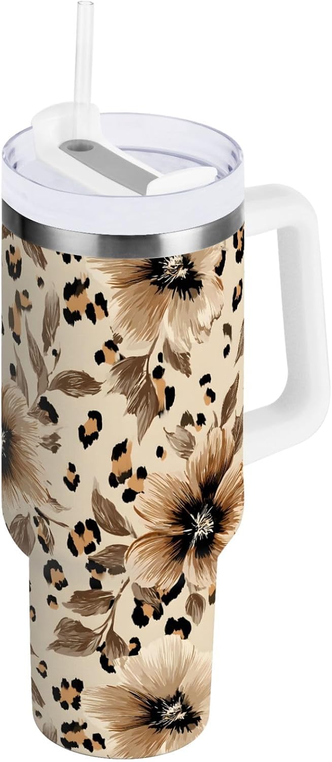 Monkey Face Banana 30 oz Tumbler with Handle and Straw Lid, Insulated Stainless Steel Water Bottle Portable Travel Coffee Tea Mug Cup - Colors B