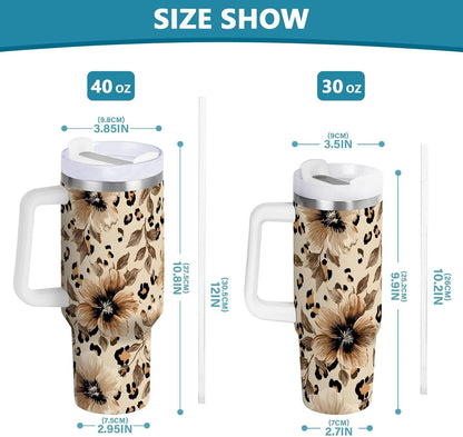 Monkey Face Banana 30 oz Tumbler with Handle and Straw Lid, Insulated Stainless Steel Water Bottle Portable Travel Coffee Tea Mug Cup - Colors B