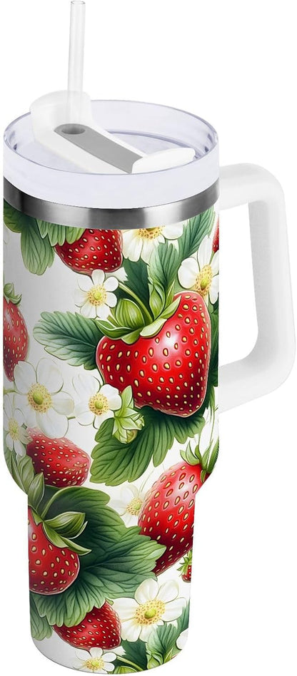 Monkey Face Banana 30 oz Tumbler with Handle and Straw Lid, Insulated Stainless Steel Water Bottle Portable Travel Coffee Tea Mug Cup - Colors B