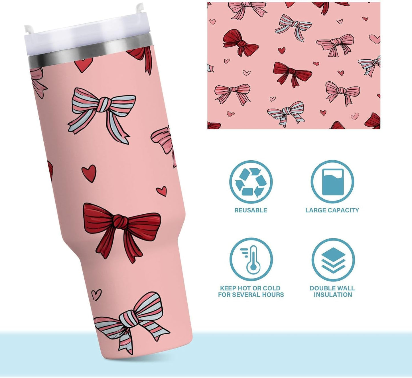 Monkey Face Banana 30 oz Tumbler with Handle and Straw Lid, Insulated Stainless Steel Water Bottle Portable Travel Coffee Tea Mug Cup - Colors B