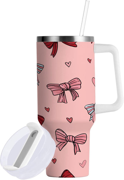Monkey Face Banana 30 oz Tumbler with Handle and Straw Lid, Insulated Stainless Steel Water Bottle Portable Travel Coffee Tea Mug Cup - Colors B
