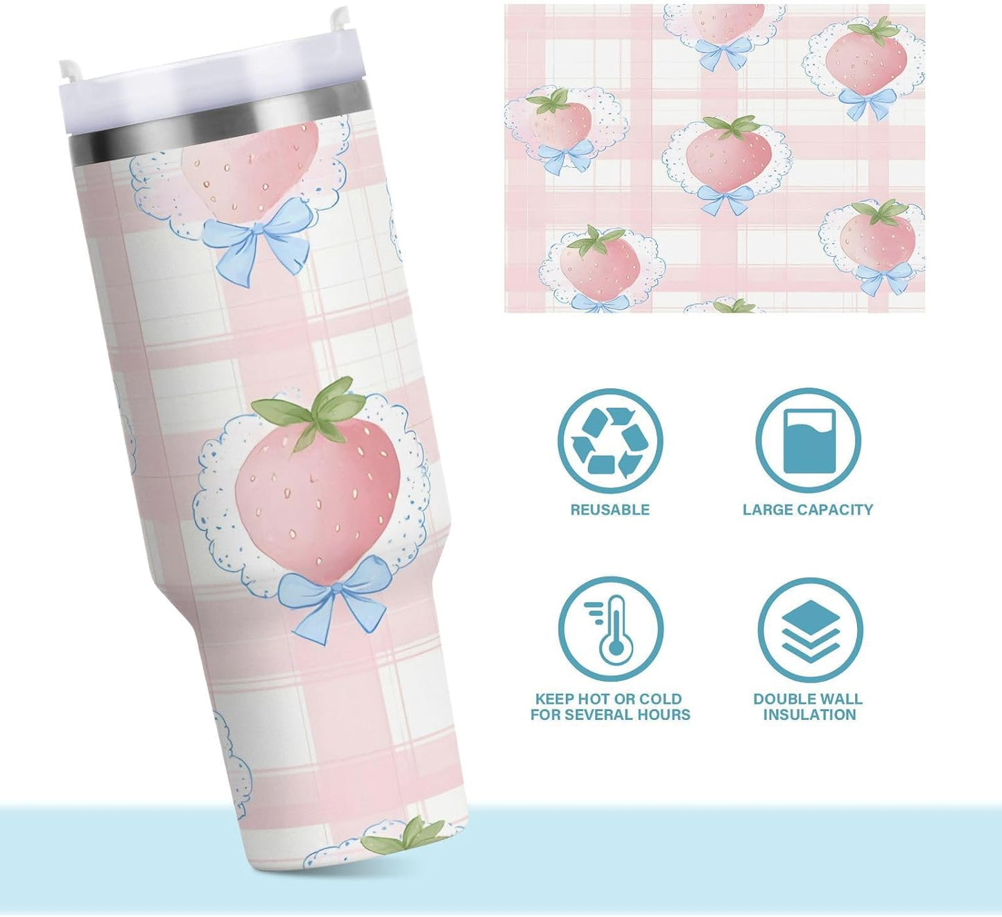 Monkey Face Banana 30 oz Tumbler with Handle and Straw Lid, Insulated Stainless Steel Water Bottle Portable Travel Coffee Tea Mug Cup - Colors B