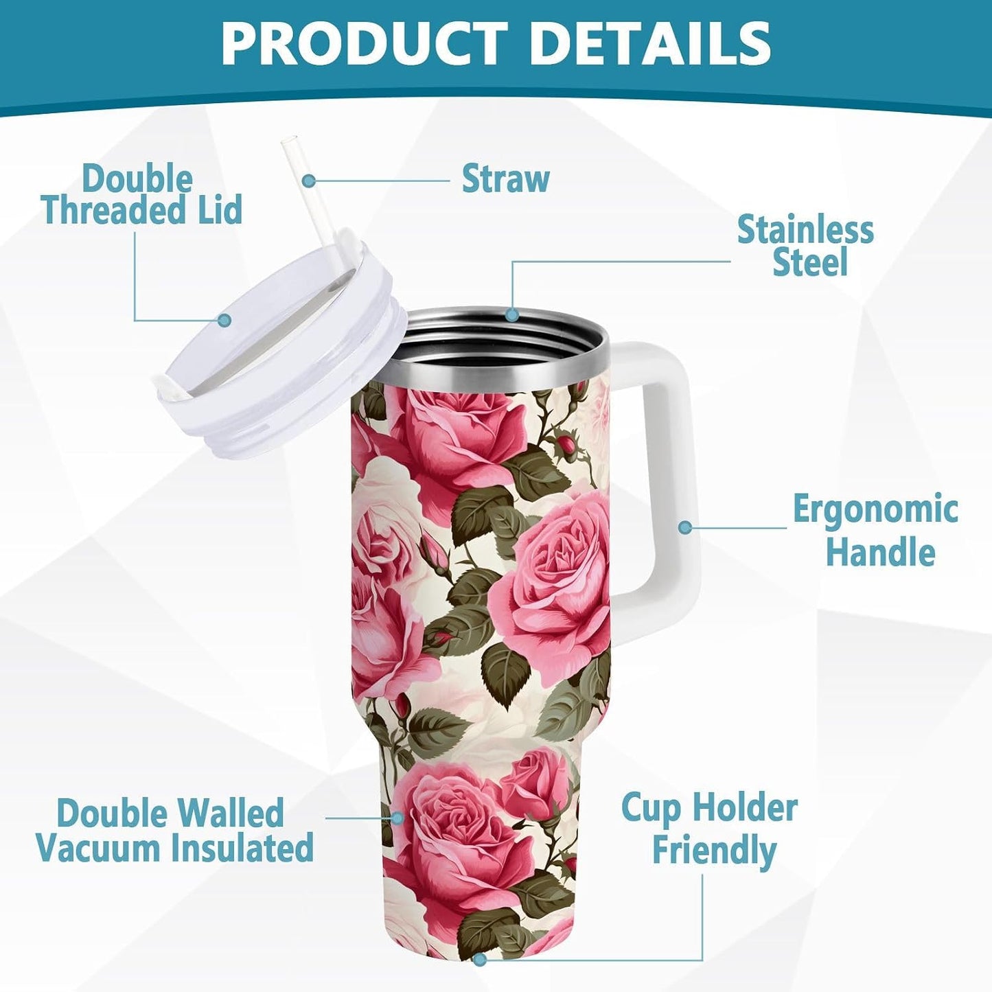 Monkey Face Banana 30 oz Tumbler with Handle and Straw Lid, Insulated Stainless Steel Water Bottle Portable Travel Coffee Tea Mug Cup - Colors B