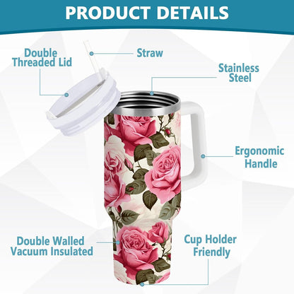 Monkey Face Banana 30 oz Tumbler with Handle and Straw Lid, Insulated Stainless Steel Water Bottle Portable Travel Coffee Tea Mug Cup - Colors B