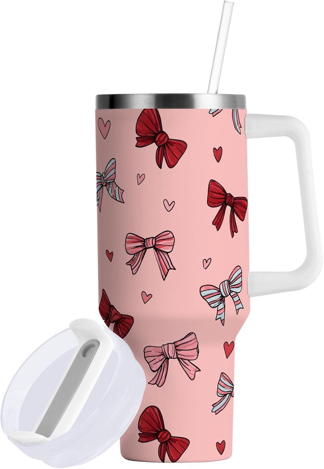 Monkey Face Banana 30 oz Tumbler with Handle and Straw Lid, Insulated Stainless Steel Water Bottle Portable Travel Coffee Tea Mug Cup - Colors B