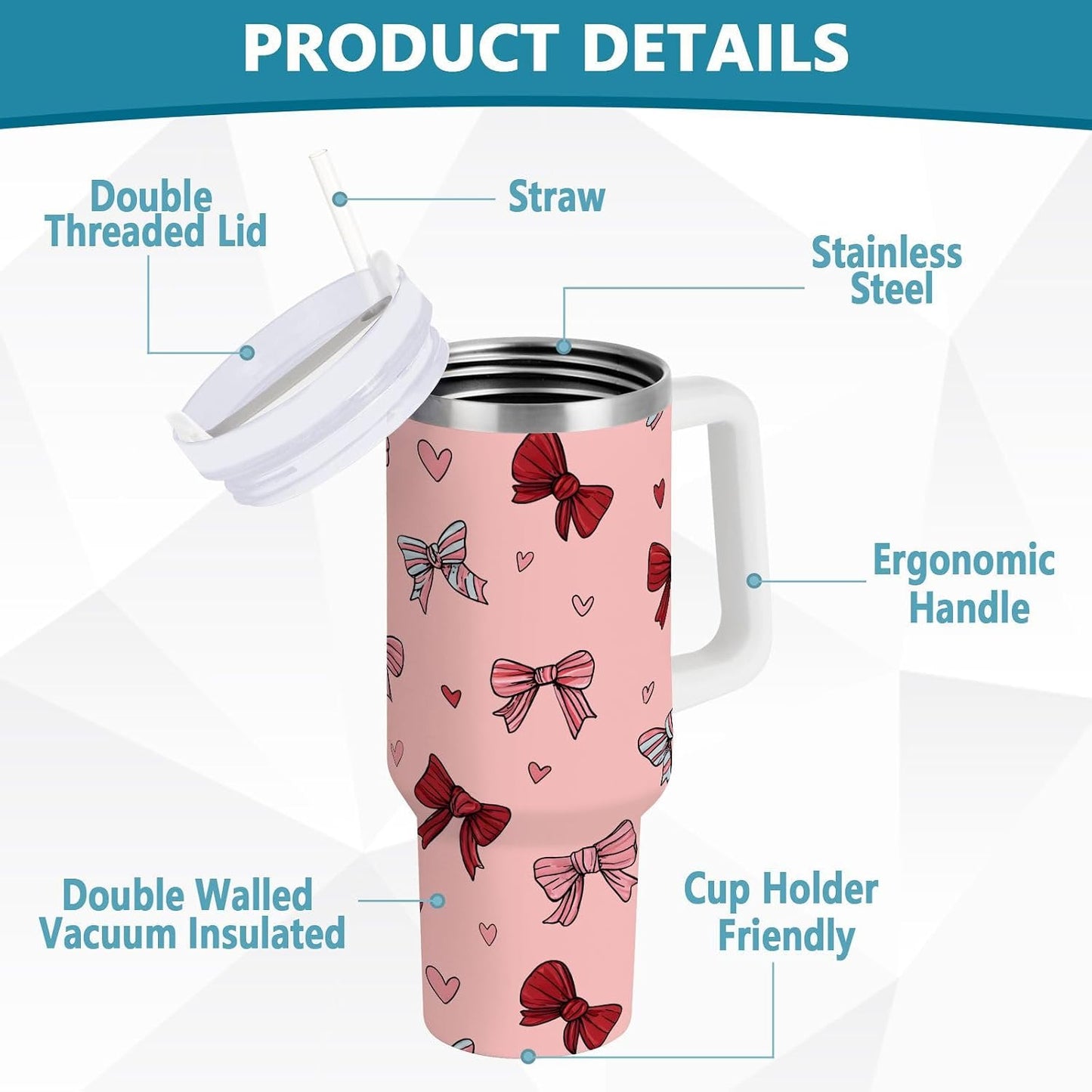 Monkey Face Banana 30 oz Tumbler with Handle and Straw Lid, Insulated Stainless Steel Water Bottle Portable Travel Coffee Tea Mug Cup - Colors B
