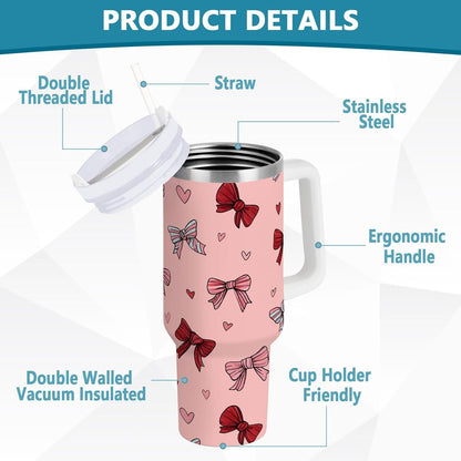 Monkey Face Banana 30 oz Tumbler with Handle and Straw Lid, Insulated Stainless Steel Water Bottle Portable Travel Coffee Tea Mug Cup - Colors B