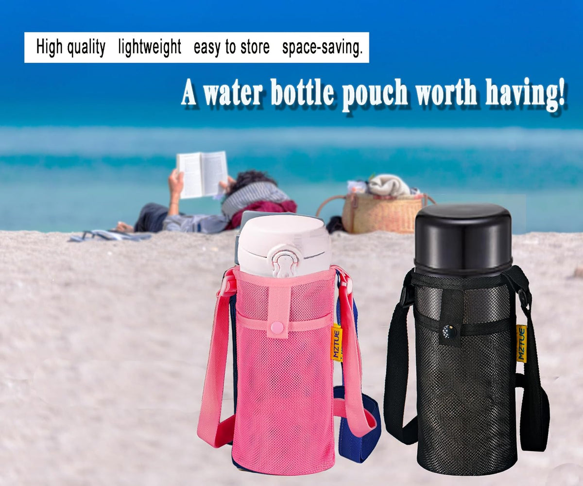 Water Bottle Holder with Strap for Walking, Hiking
