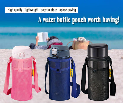 Water Bottle Holder with Strap for Walking, Hiking