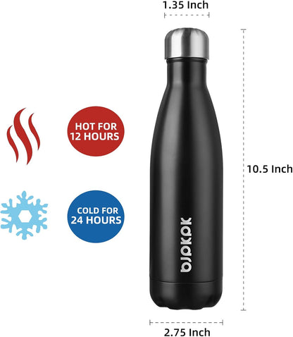 25 oz Insulated Stainless Steel Water Bottle, Metal Sports Flask