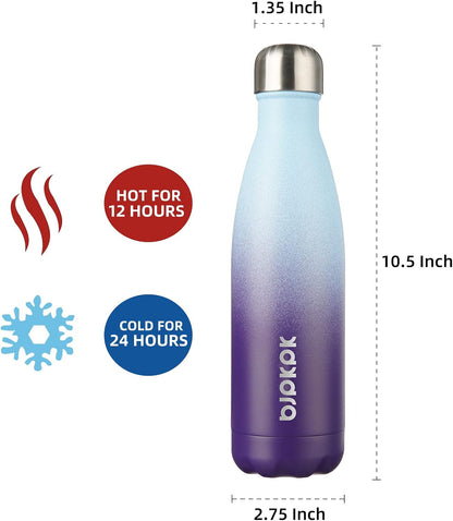 25 oz Insulated Stainless Steel Water Bottle, Metal Sports Flask