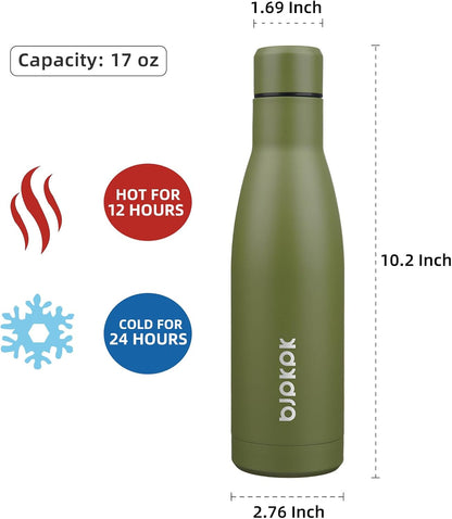 25 oz Insulated Stainless Steel Water Bottle, Metal Sports Flask