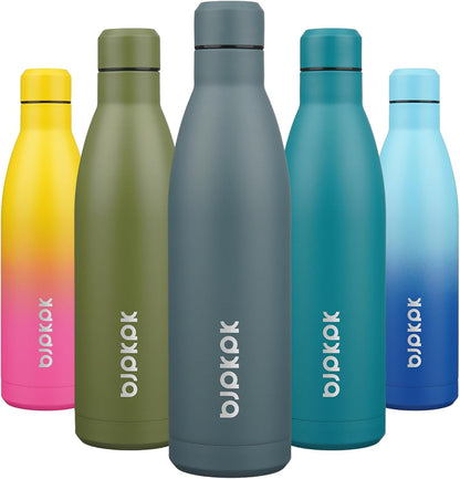 25 oz Insulated Stainless Steel Water Bottle, Metal Sports Flask
