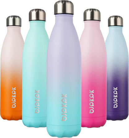 25 oz Insulated Stainless Steel Water Bottle, Metal Sports Flask