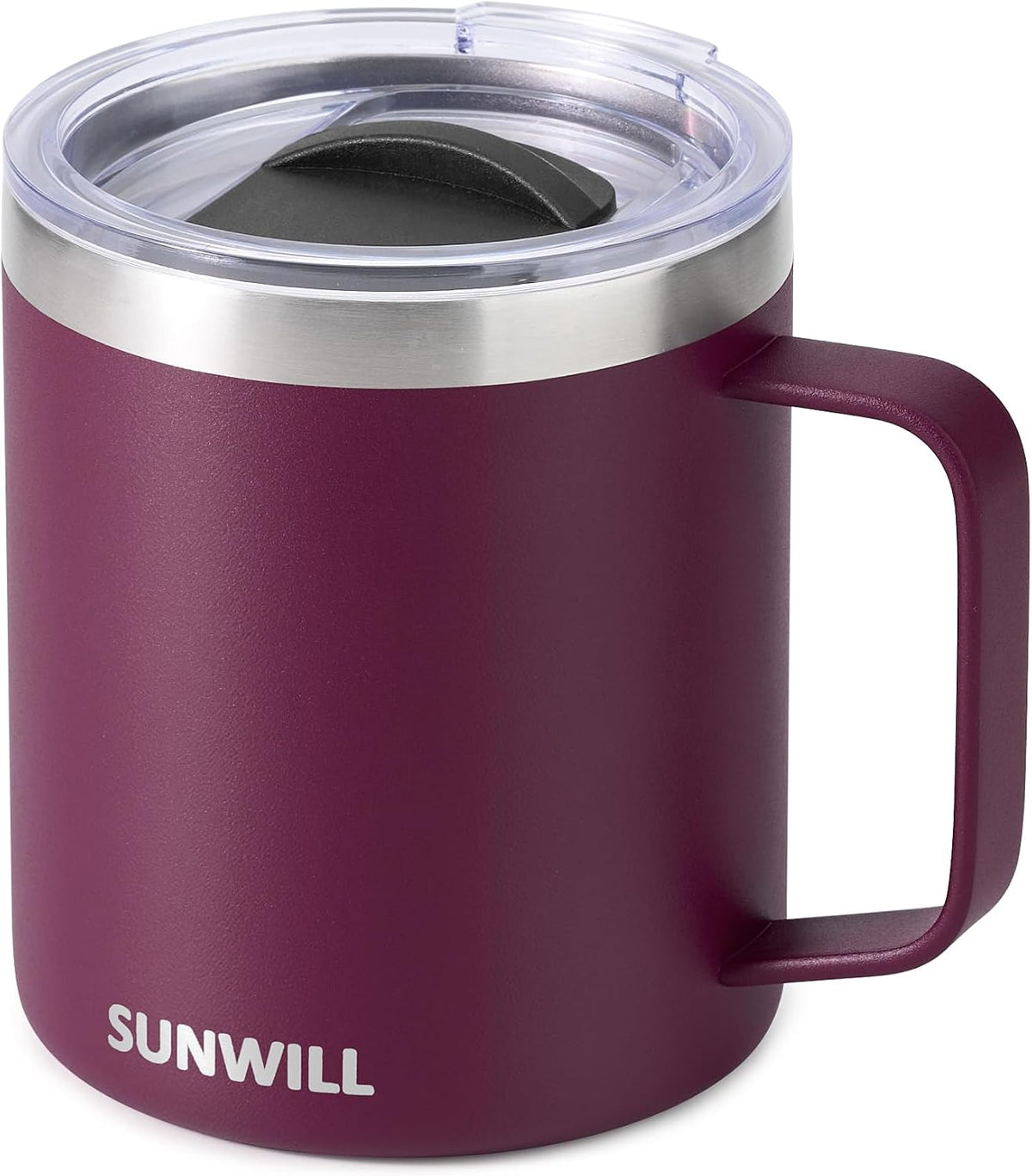 Travel Coffee Mug with Lid, 14 oz Insulated Stainless Steel
