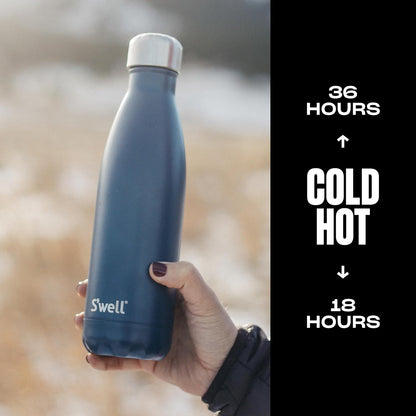 Stainless Steel Water Bottle, 25oz, Azurite, Triple Layered Vacuum Insulated Containers Keeps Drinks Cold for 48 Hours and Hot for 24, BPA Free, Perfect for On the Go