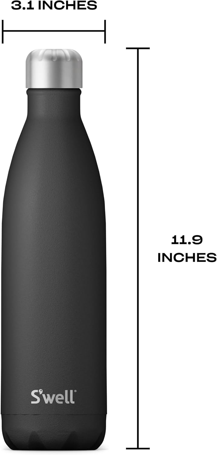 Stainless Steel Water Bottle, 25oz, Azurite, Triple Layered Vacuum Insulated Containers Keeps Drinks Cold for 48 Hours and Hot for 24, BPA Free, Perfect for On the Go