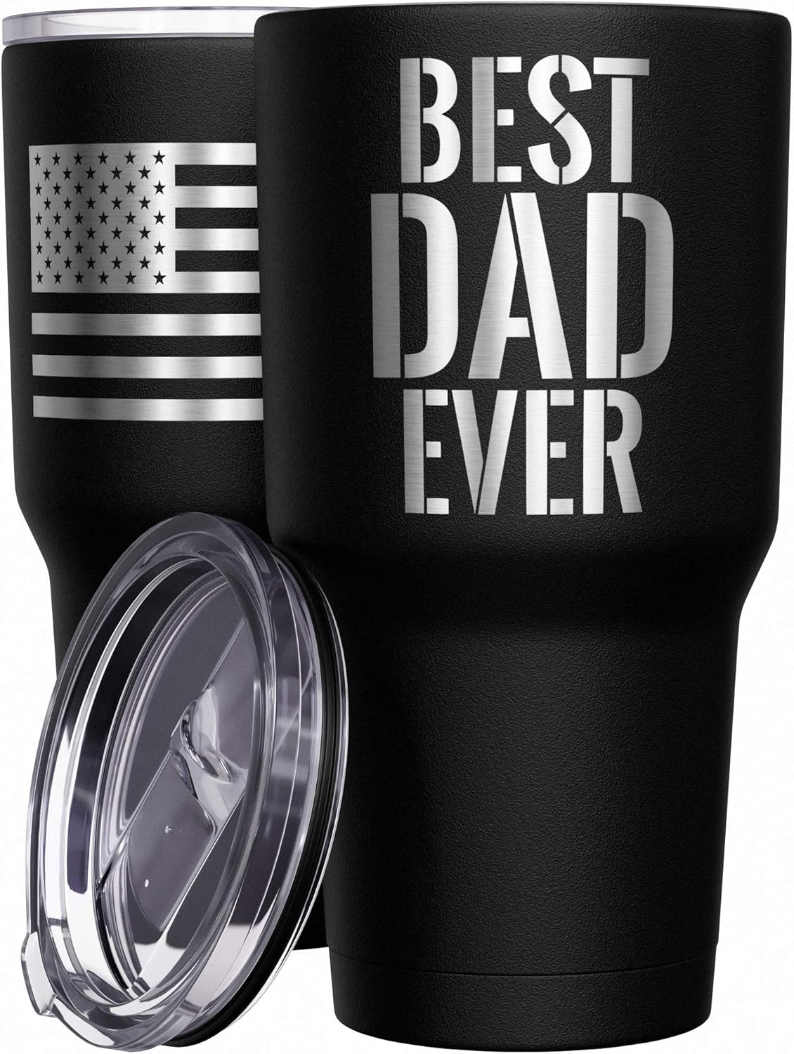 Born To Fish - Forced To Work - Fishing Travel Mug - American Flag Coffee Travel Mug - Dad Fishing Tumbler - Double Insulated Tumbler - 30 oz - Colors A