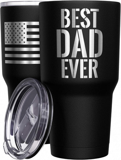 Born To Fish - Forced To Work - Fishing Travel Mug - American Flag Coffee Travel Mug - Dad Fishing Tumbler - Double Insulated Tumbler - 30 oz - Colors A