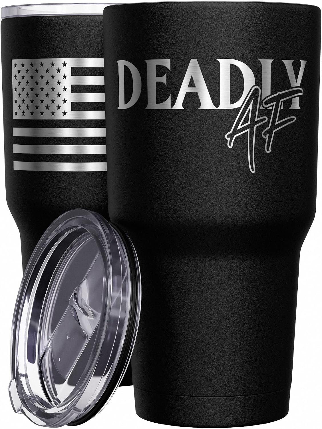 Born To Fish - Forced To Work - Fishing Travel Mug - American Flag Coffee Travel Mug - Dad Fishing Tumbler - Double Insulated Tumbler - 30 oz - Colors A