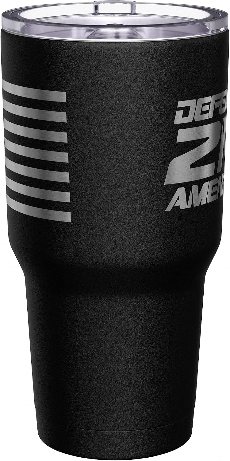 Born To Fish - Forced To Work - Fishing Travel Mug - American Flag Coffee Travel Mug - Dad Fishing Tumbler - Double Insulated Tumbler - 30 oz - Colors A