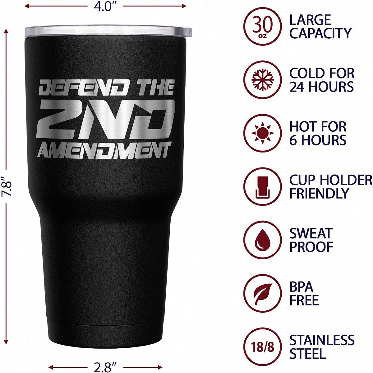 Born To Fish - Forced To Work - Fishing Travel Mug - American Flag Coffee Travel Mug - Dad Fishing Tumbler - Double Insulated Tumbler - 30 oz - Colors A