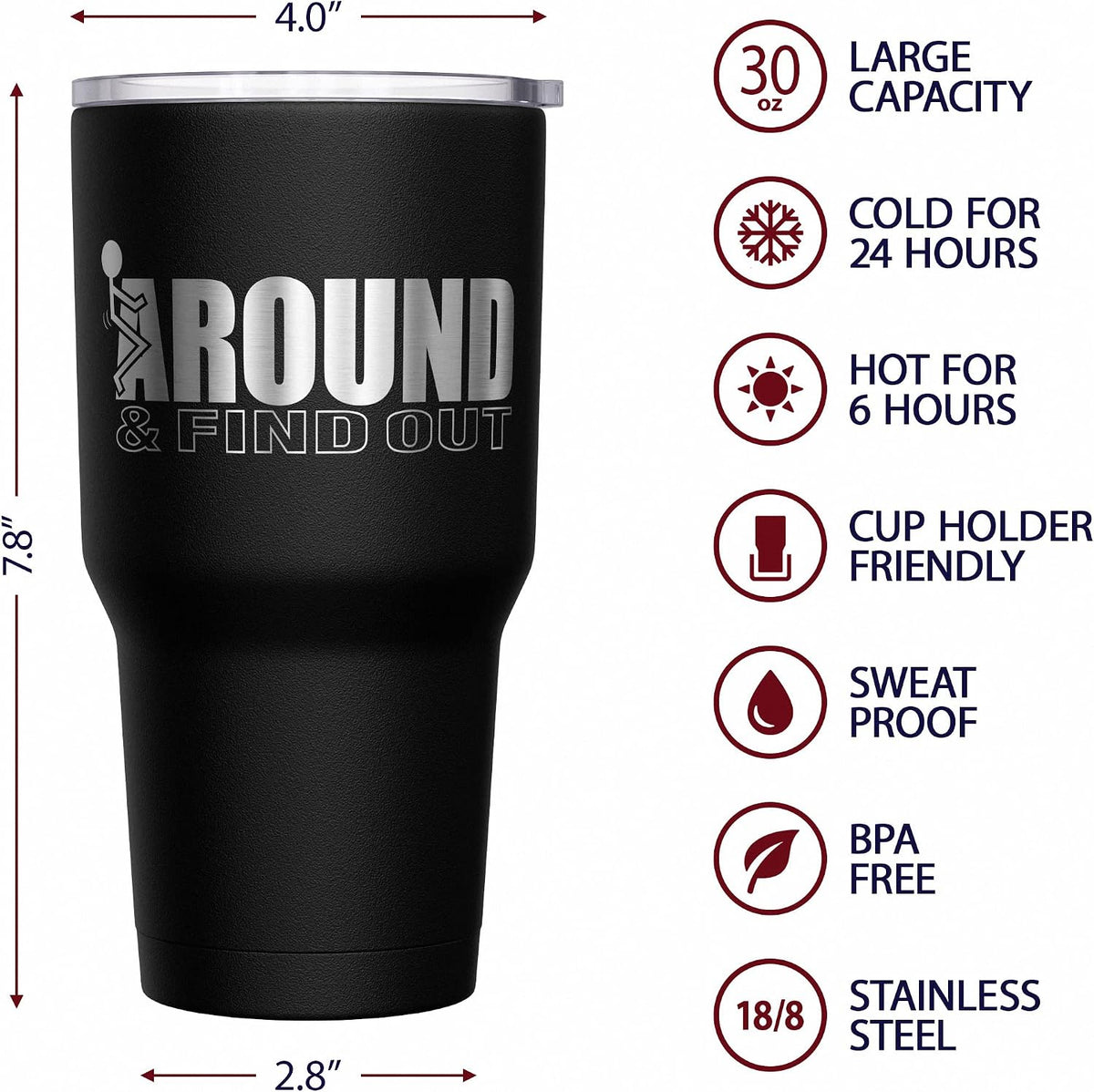 Born To Fish - Forced To Work - Fishing Travel Mug - American Flag Coffee Travel Mug - Dad Fishing Tumbler - Double Insulated Tumbler - 30 oz - Colors A