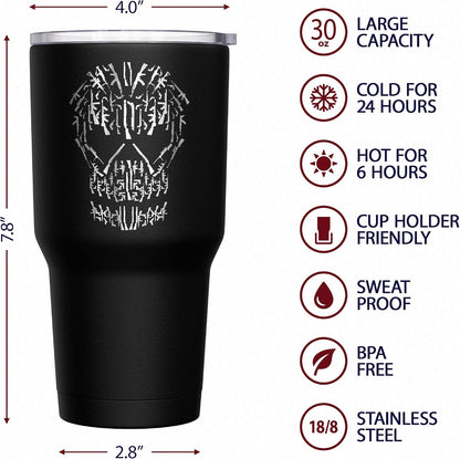 Born To Fish - Forced To Work - Fishing Travel Mug - American Flag Coffee Travel Mug - Dad Fishing Tumbler - Double Insulated Tumbler - 30 oz - Colors A