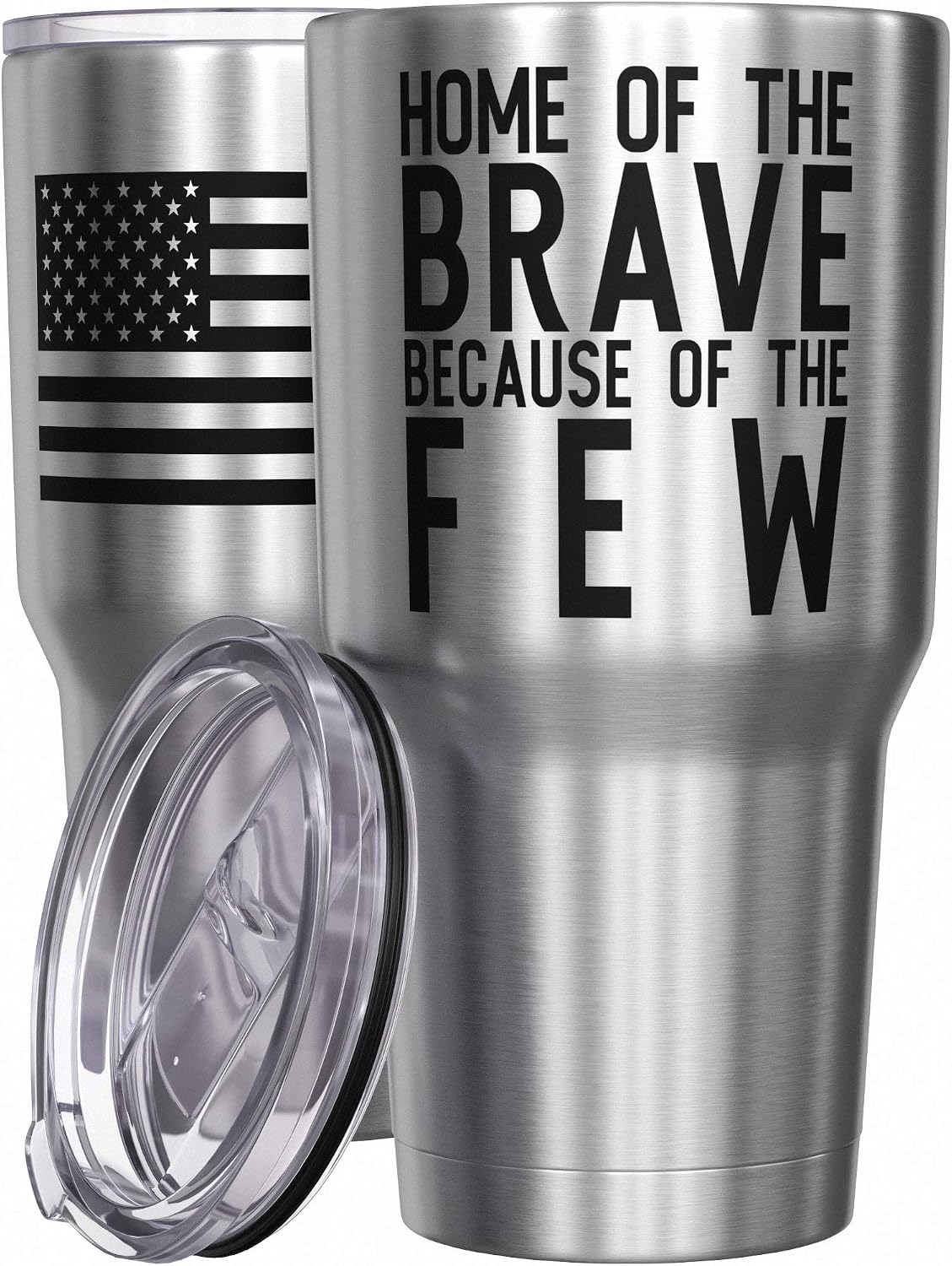 Born To Fish - Forced To Work - Fishing Travel Mug - American Flag Coffee Travel Mug - Dad Fishing Tumbler - Double Insulated Tumbler - 30 oz - Colors A