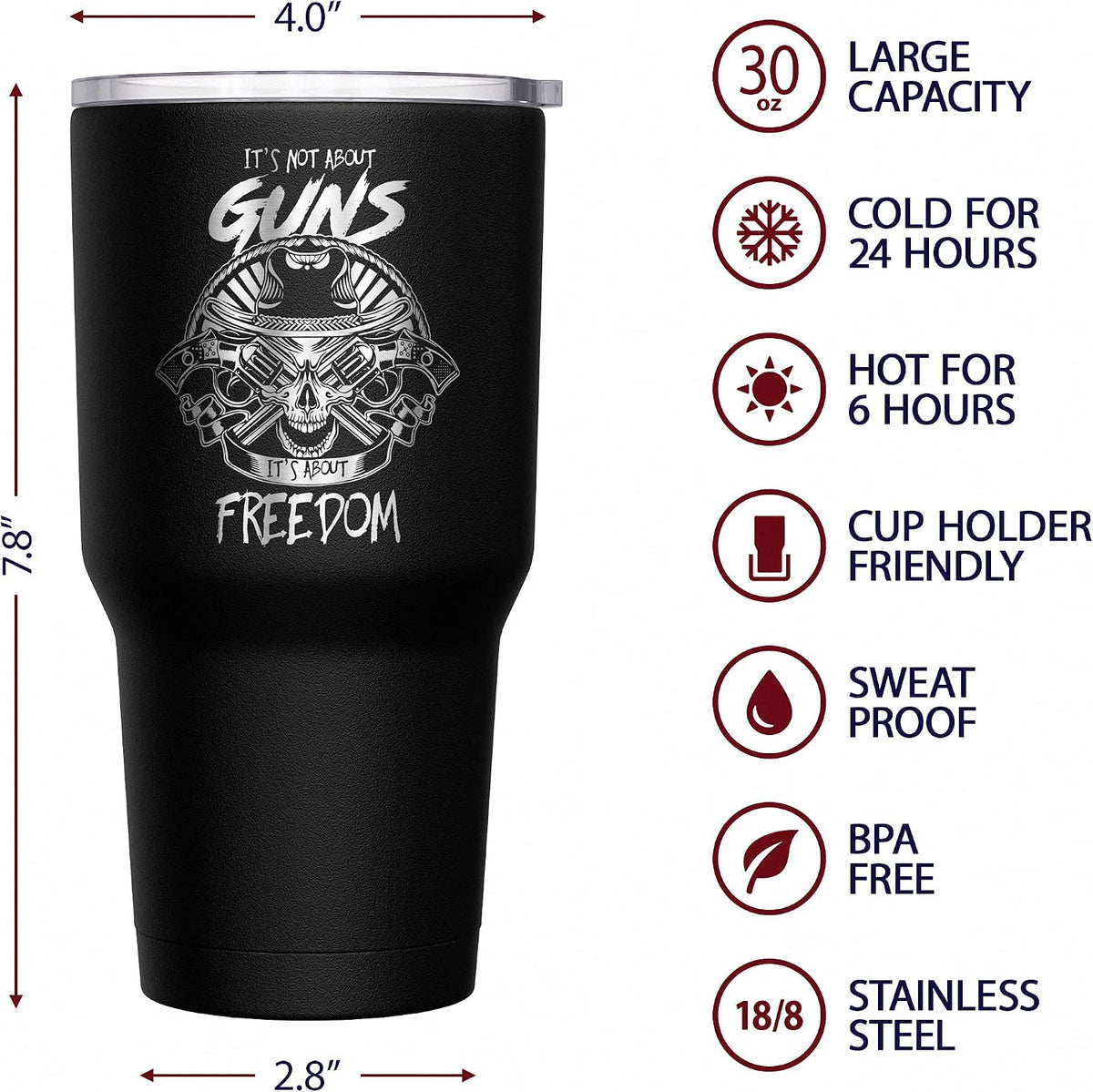 Born To Fish - Forced To Work - Fishing Travel Mug - American Flag Coffee Travel Mug - Dad Fishing Tumbler - Double Insulated Tumbler - 30 oz - Colors A