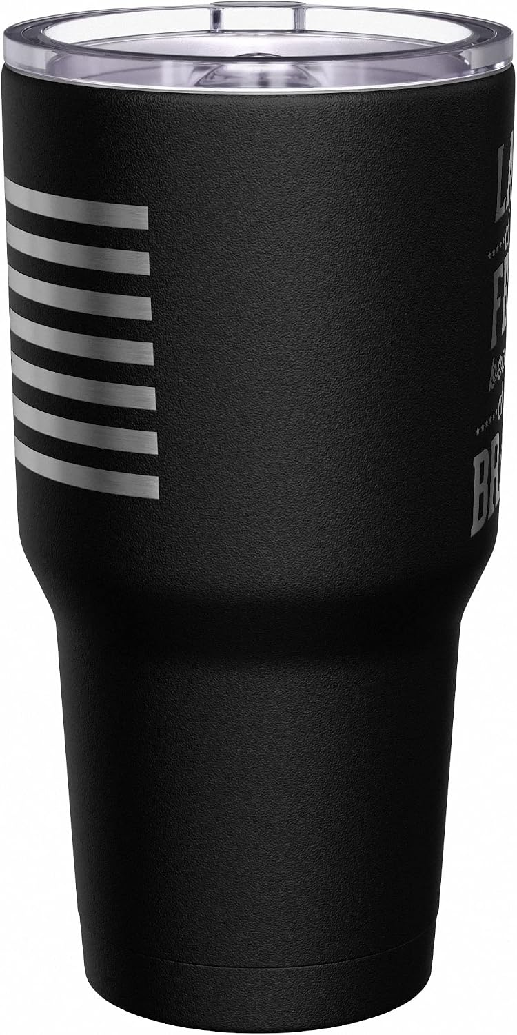 Born To Fish - Forced To Work - Fishing Travel Mug - American Flag Coffee Travel Mug - Dad Fishing Tumbler - Double Insulated Tumbler - 30 oz - Colors A