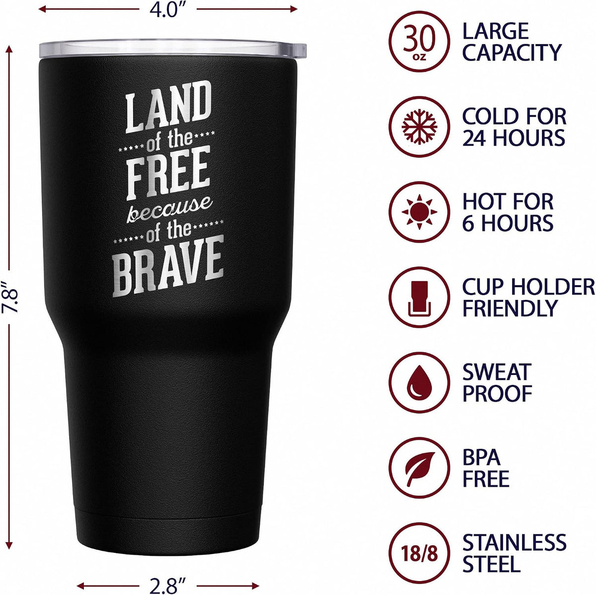 Born To Fish - Forced To Work - Fishing Travel Mug - American Flag Coffee Travel Mug - Dad Fishing Tumbler - Double Insulated Tumbler - 30 oz - Colors A