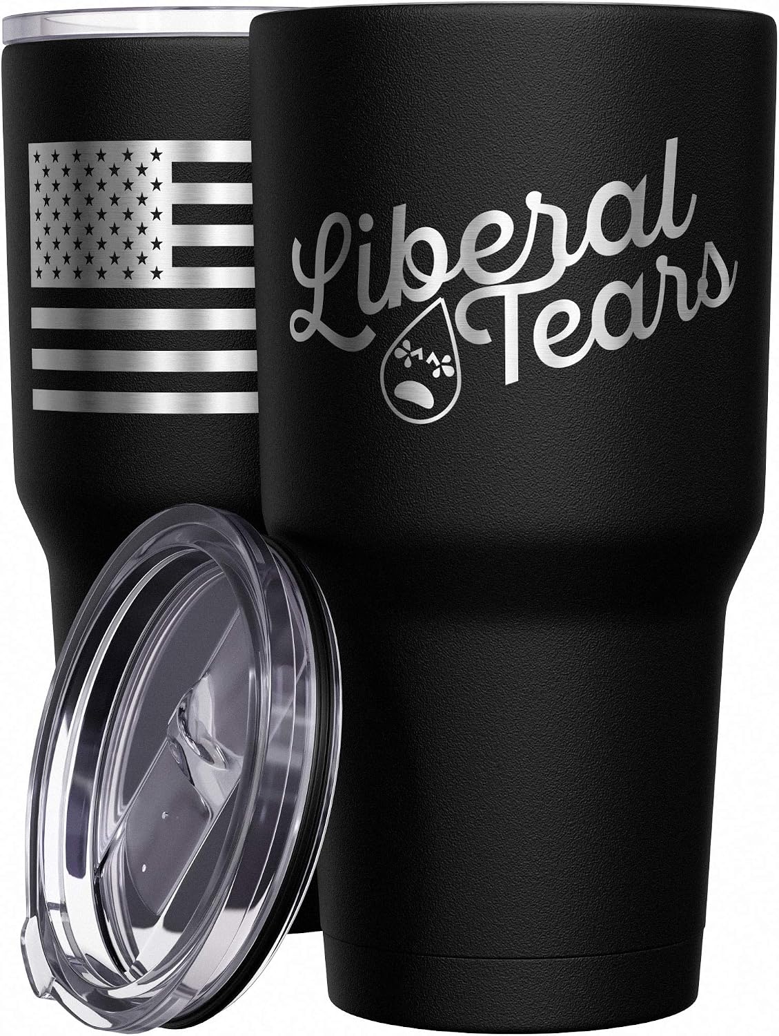 Born To Fish - Forced To Work - Fishing Travel Mug - American Flag Coffee Travel Mug - Dad Fishing Tumbler - Double Insulated Tumbler - 30 oz - Colors A