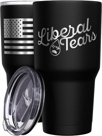 Born To Fish - Forced To Work - Fishing Travel Mug - American Flag Coffee Travel Mug - Dad Fishing Tumbler - Double Insulated Tumbler - 30 oz - Colors A