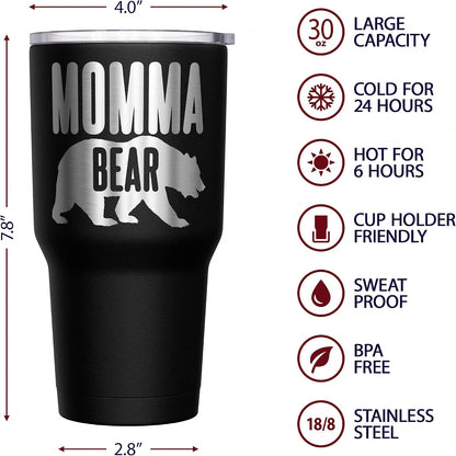 Born To Fish - Forced To Work - Fishing Travel Mug - American Flag Coffee Travel Mug - Dad Fishing Tumbler - Double Insulated Tumbler - 30 oz - Colors A