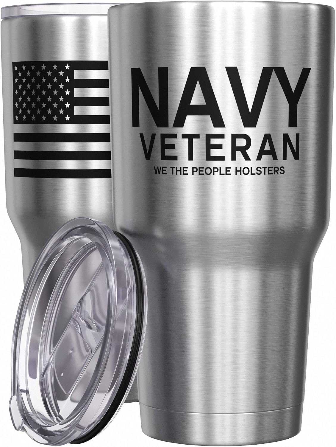 Born To Fish - Forced To Work - Fishing Travel Mug - American Flag Coffee Travel Mug - Dad Fishing Tumbler - Double Insulated Tumbler - 30 oz - Colors A