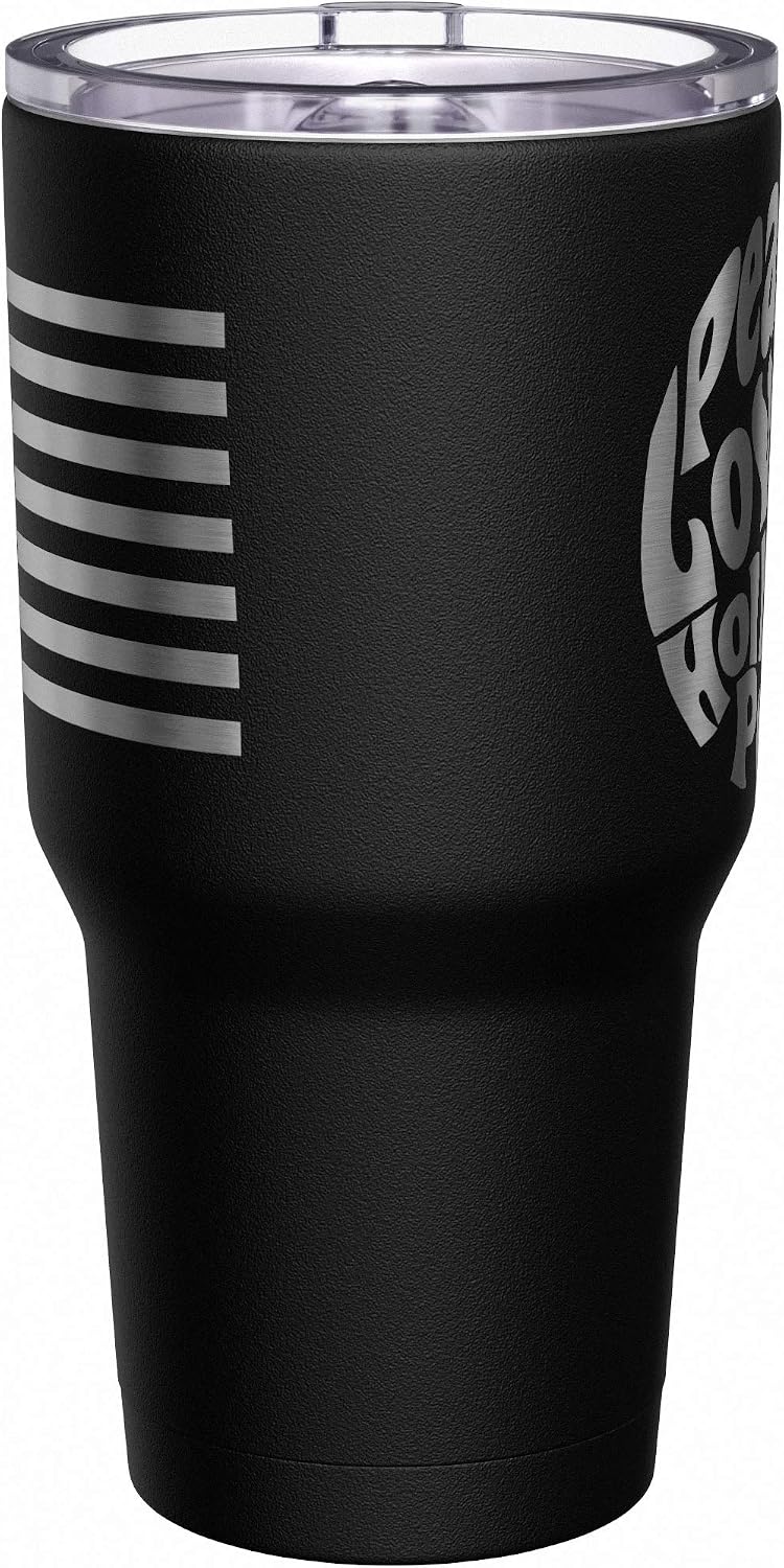 Born To Fish - Forced To Work - Fishing Travel Mug - American Flag Coffee Travel Mug - Dad Fishing Tumbler - Double Insulated Tumbler - 30 oz - Colors A