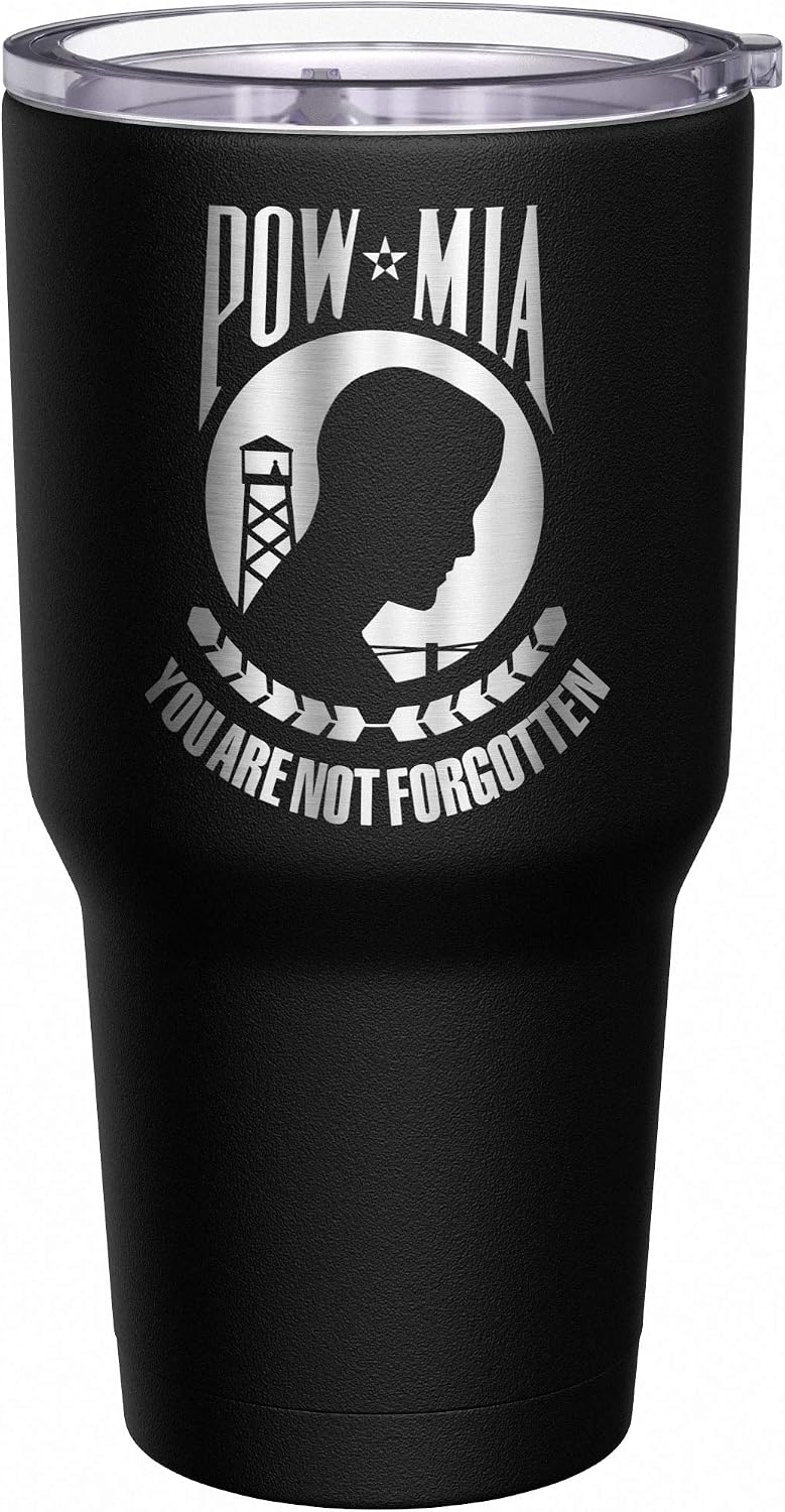 Born To Fish - Forced To Work - Fishing Travel Mug - American Flag Coffee Travel Mug - Dad Fishing Tumbler - Double Insulated Tumbler - 30 oz - Colors A
