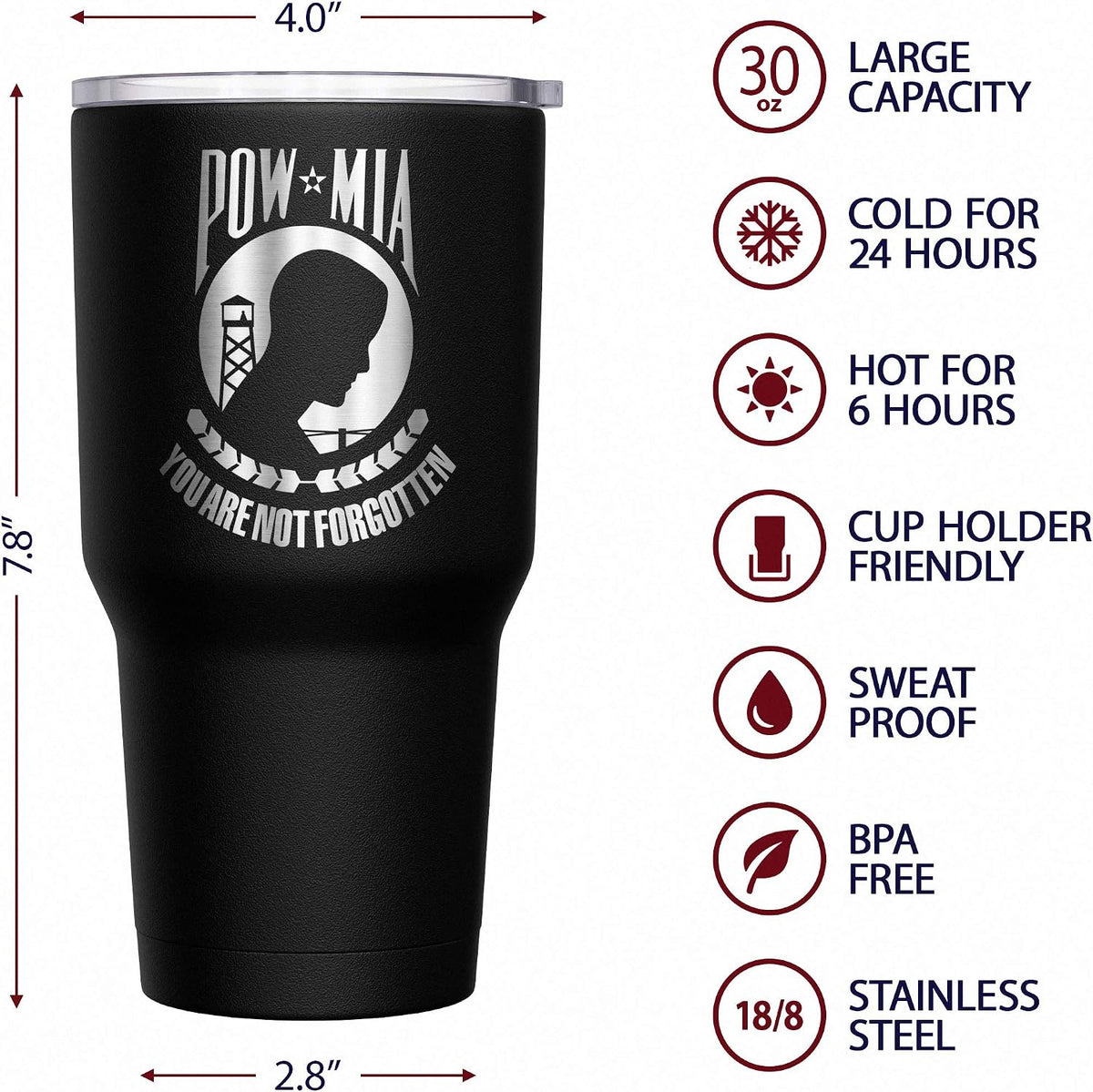 Born To Fish - Forced To Work - Fishing Travel Mug - American Flag Coffee Travel Mug - Dad Fishing Tumbler - Double Insulated Tumbler - 30 oz - Colors A
