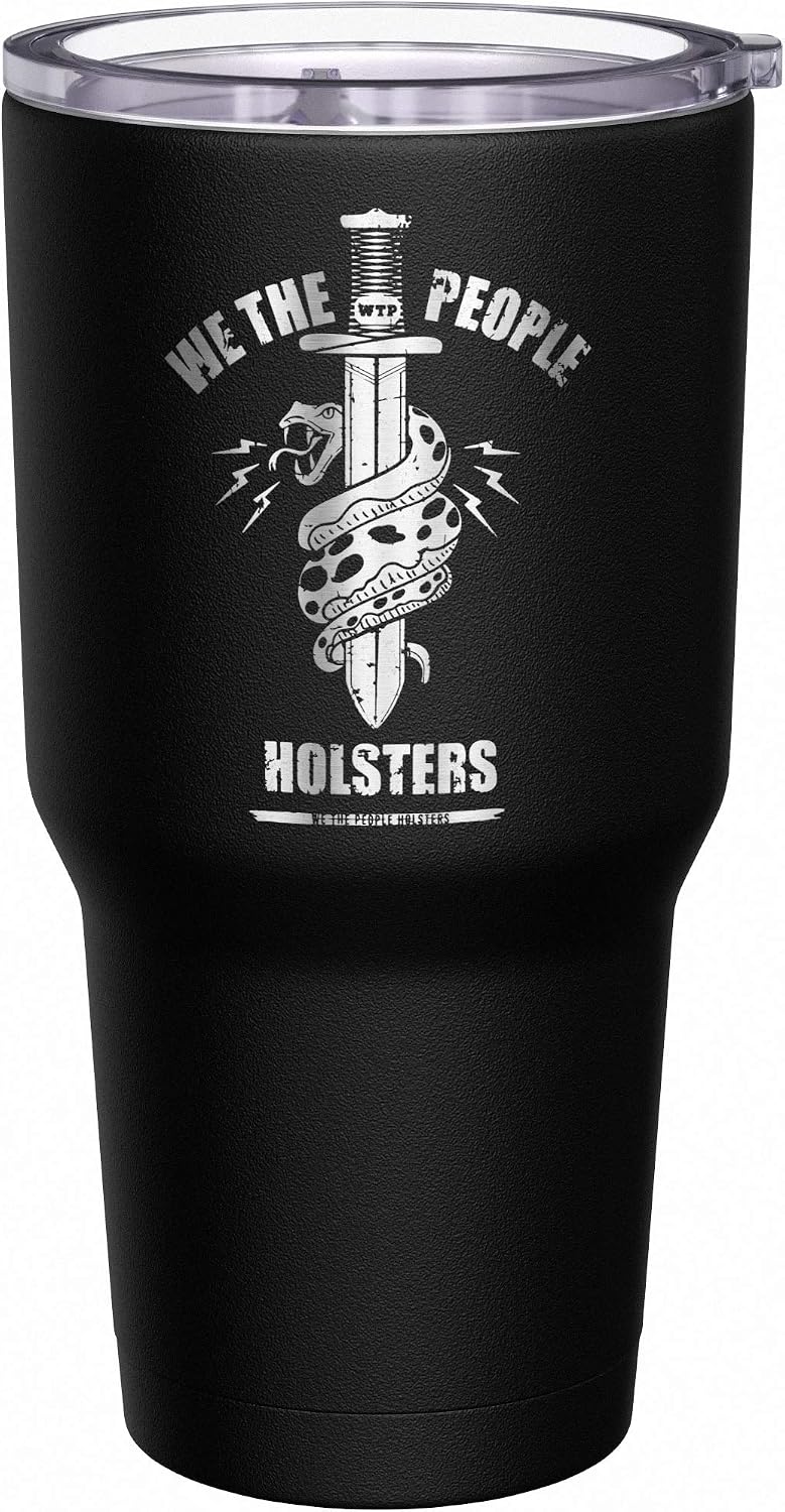 Born To Fish - Forced To Work - Fishing Travel Mug - American Flag Coffee Travel Mug - Dad Fishing Tumbler - Double Insulated Tumbler - 30 oz - Colors A