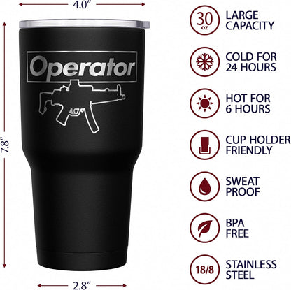 Born To Fish - Forced To Work - Fishing Travel Mug - American Flag Coffee Travel Mug - Dad Fishing Tumbler - Double Insulated Tumbler - 30 oz - Colors A
