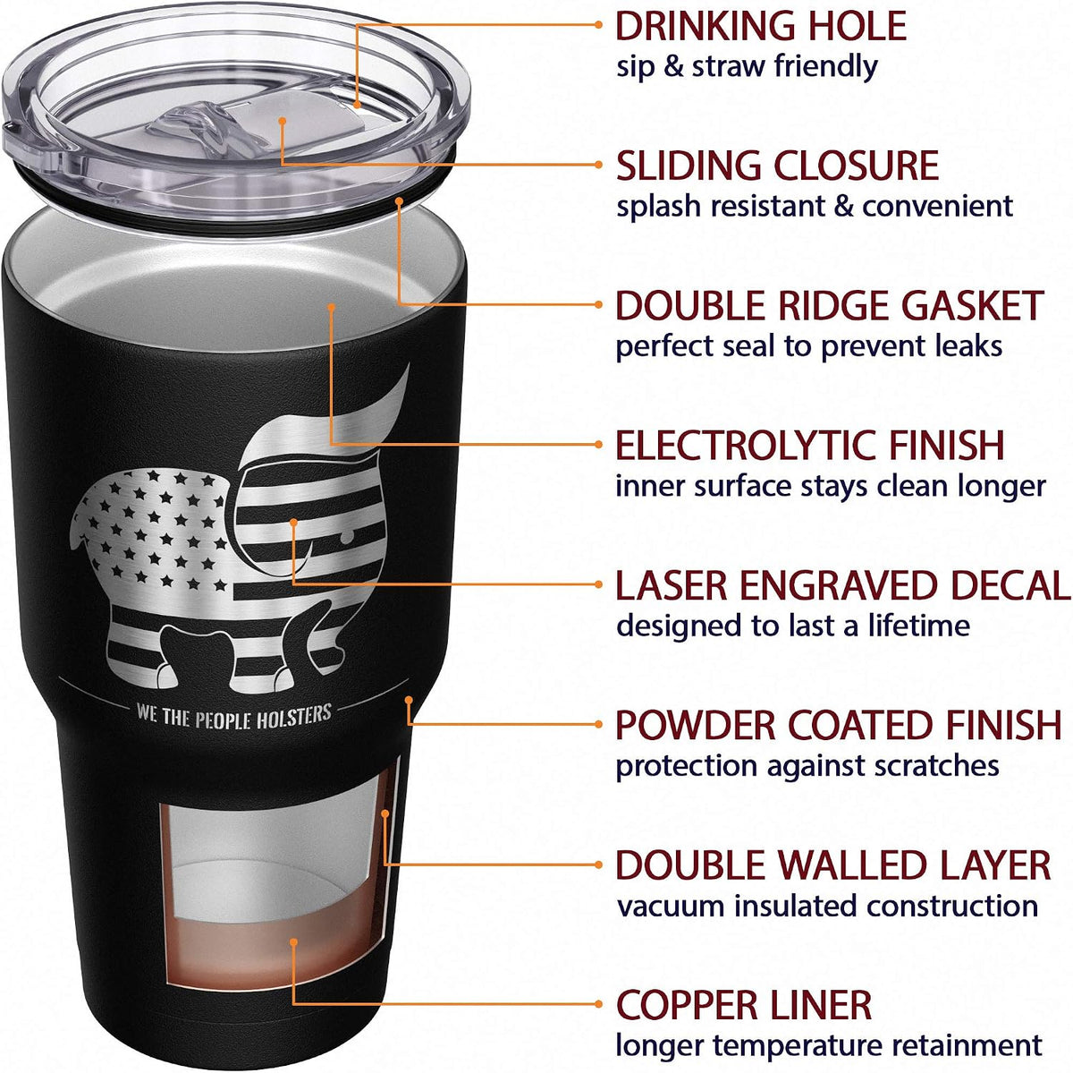 Born To Fish - Forced To Work - Fishing Travel Mug - American Flag Coffee Travel Mug - Dad Fishing Tumbler - Double Insulated Tumbler - 30 oz - Colors A