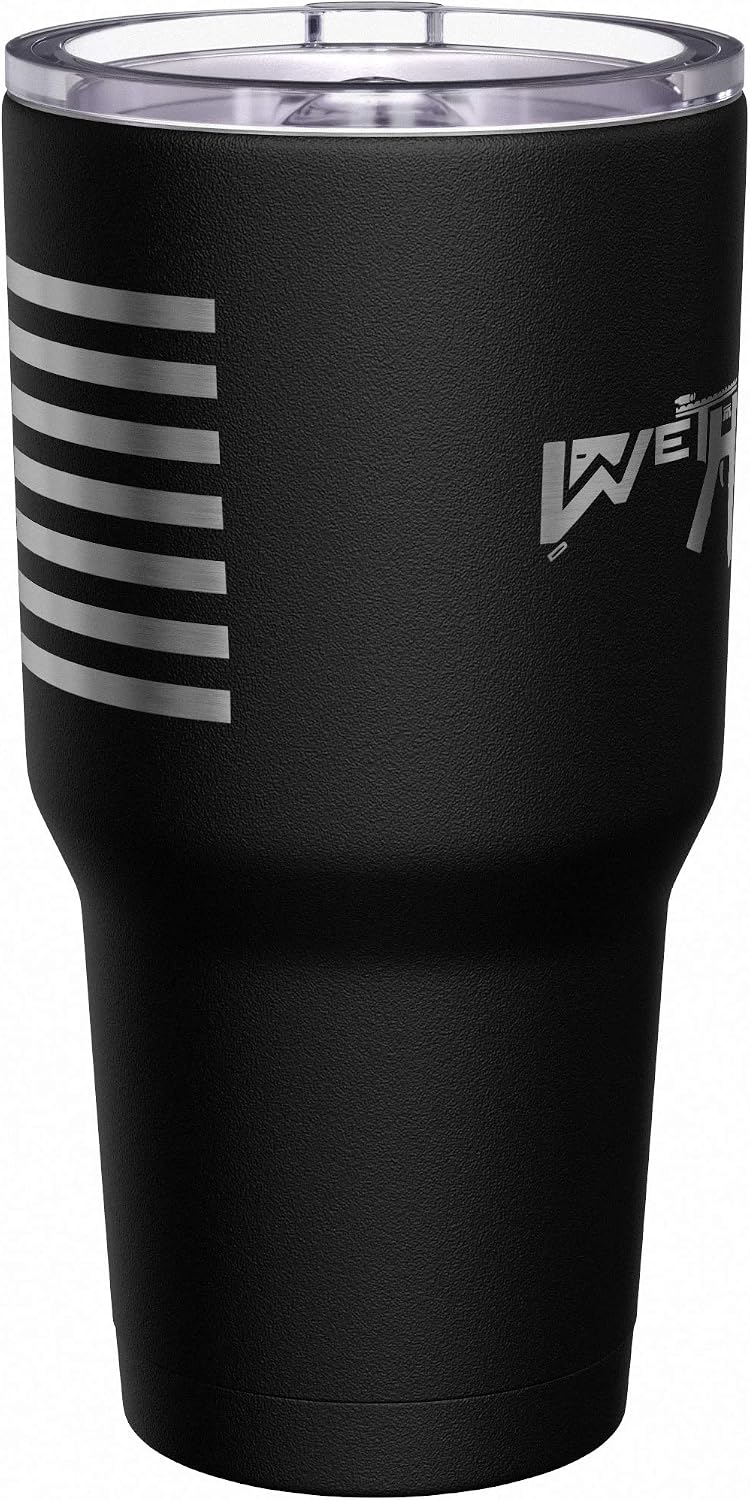 Born To Fish - Forced To Work - Fishing Travel Mug - American Flag Coffee Travel Mug - Dad Fishing Tumbler - Double Insulated Tumbler - 30 oz - Colors A