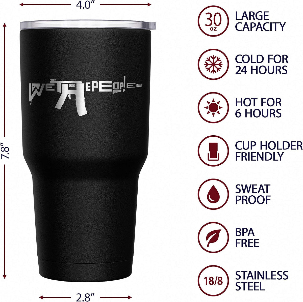 Born To Fish - Forced To Work - Fishing Travel Mug - American Flag Coffee Travel Mug - Dad Fishing Tumbler - Double Insulated Tumbler - 30 oz - Colors A