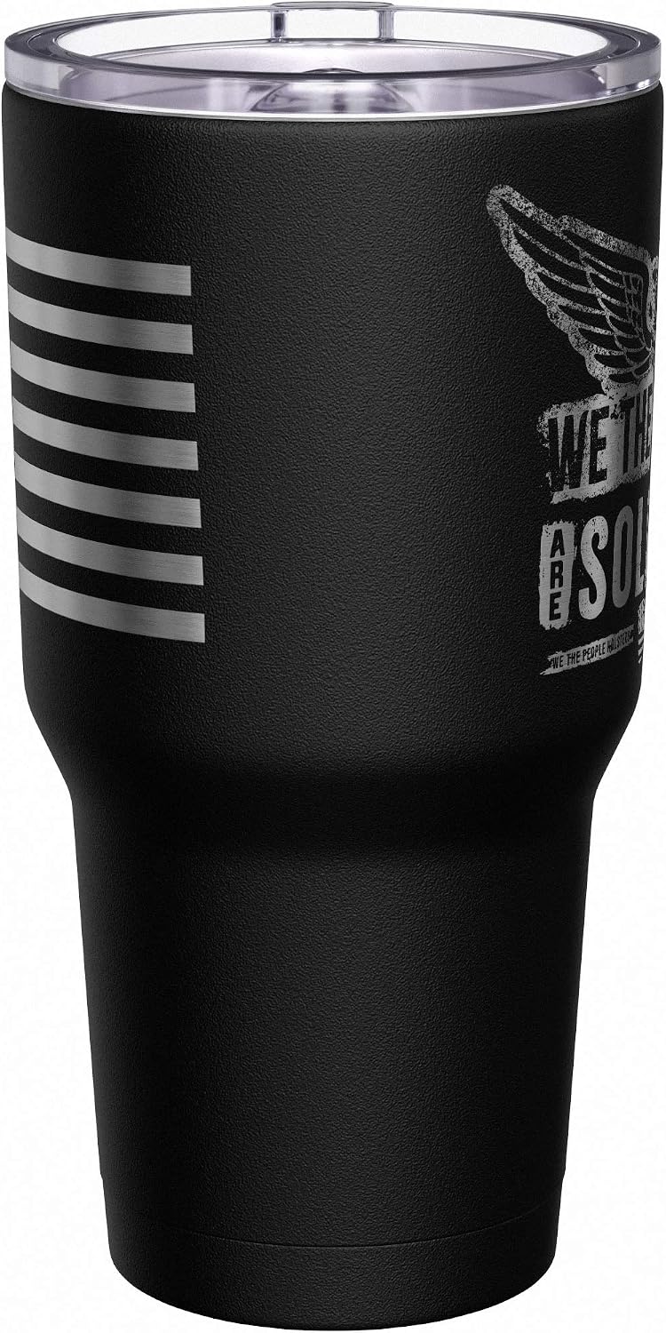 Born To Fish - Forced To Work - Fishing Travel Mug - American Flag Coffee Travel Mug - Dad Fishing Tumbler - Double Insulated Tumbler - 30 oz - Colors A