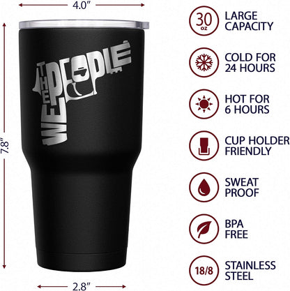 Born To Fish - Forced To Work - Fishing Travel Mug - American Flag Coffee Travel Mug - Dad Fishing Tumbler - Double Insulated Tumbler - 30 oz - Colors A