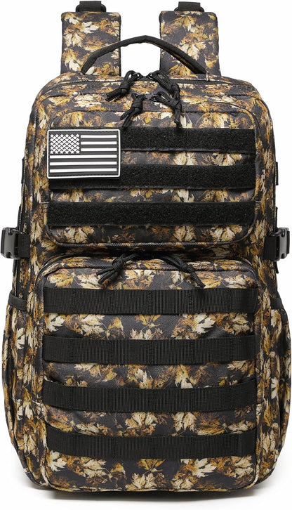 Wotony Military Tactical Backpack for Men Waterproof Daypack 3 Day Assault Pack Molle Bag with Water Bottle Holder
