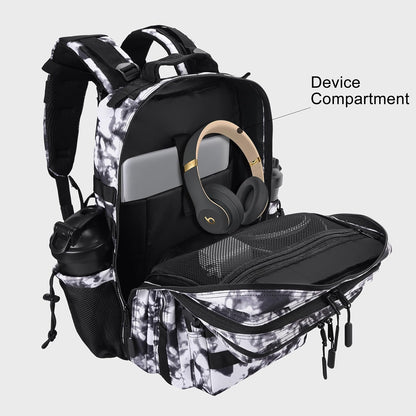 LHI Military Tactical Backpack for Men and Women 45L Army 3 Days Assault Pack Bag Large Rucksack with Molle System - Black - Colors A